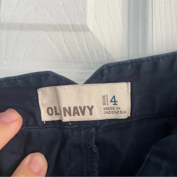 Old Navy Navy Blue Button Down Skirt Size 4 - Picture 4 of 6